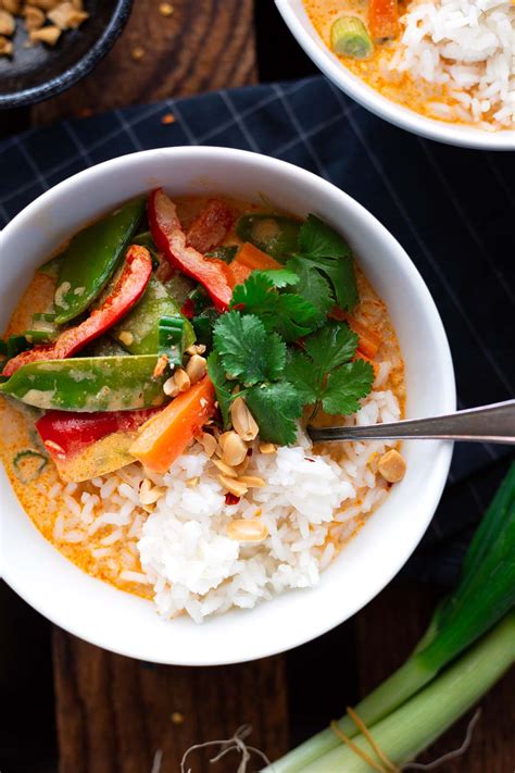 Rotes Thai Curry Einfach Und Vegan Kochkarussell