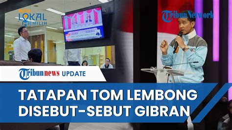 EKSPRESI Tom Lembong Saat Namanya Disebut Sebut Gibran Untuk Sindir Cak