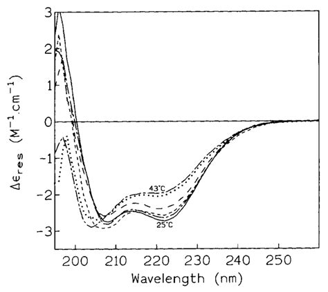 Conformational Change Analyzed By CD Spectroscopy CD Spectra Of The