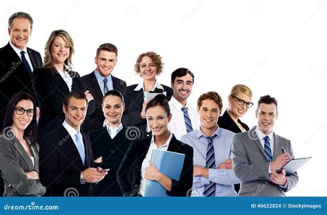 Collage Of Business Experts Stock Photo Image Of Looking Folder