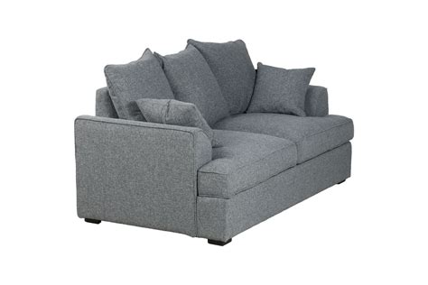 MEMPHIS 3+2 Feather Filled Sofa (Dark Grey)