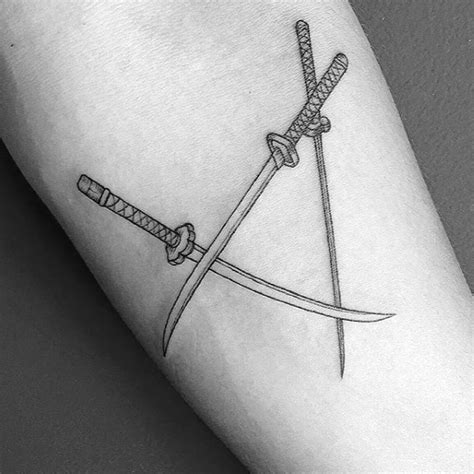 40 Katana Tattoo Designs For Men Japanese Sword Ink Ideas