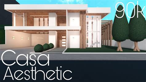 Bloxburg Casa Moderna Aesthetic Speedbuild Roblox Youtube