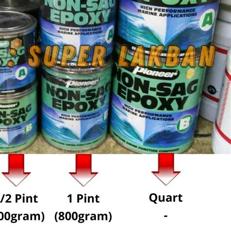 Jual Lem Epoxy Pioneer Non Sag Marine Epoxy Gr Dempul Kapal Anti