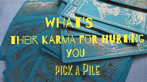 What Is Their KARMA For Hurting You Tarot Reading Pick A Pile Tarot