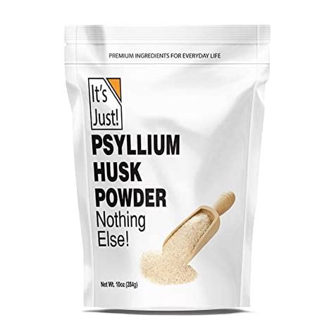 Its Just Psyllium Husk Powder Keto Cooking Non Gmo Dietary Fiber 10oz Sugar Free