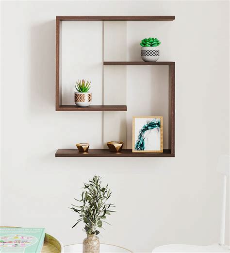 Buy Easton Cubical Engineered Wood Wall Shelf At Off By Bluewud