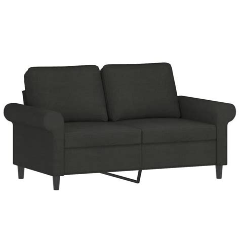 Fhe Canap Places Noir Cm Tissu Yosoo Dx Cdiscount