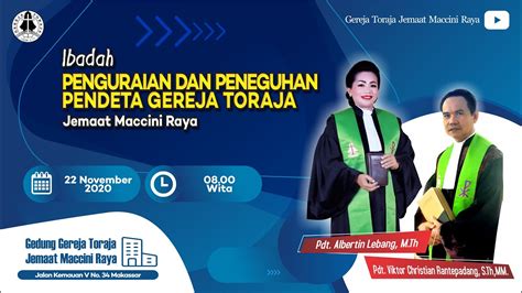 Ibadah Minggu Ibadah Penguraian Pendeta Dan Peneguhan Pendeta Gereja