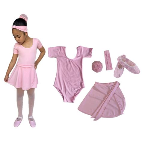 Kit Ballet Infantil Itens Uniforme Para Dan A Completo Saia