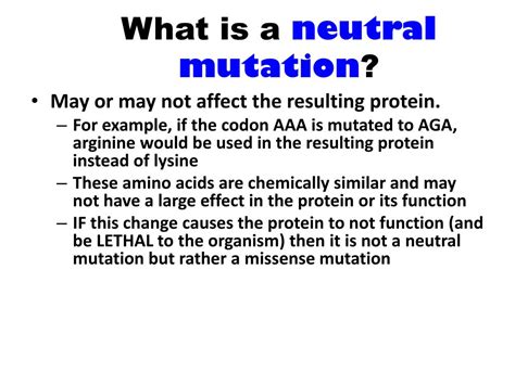 PPT - Mutations PowerPoint Presentation, free download - ID:2834413