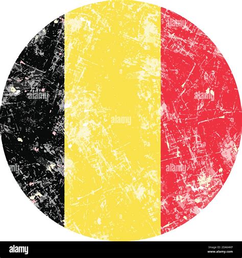 Ilustración vector grunge sello bandera redonda de Bélgica país Imagen