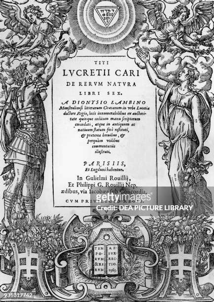 Titus Lucretius Carus Photos And Premium High Res Pictures Getty Images