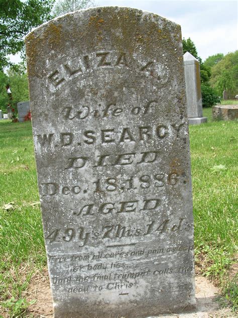 Eliza A Dodson Searcy 1837 1886 Find A Grave Memorial