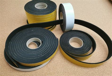 Neoprene Self Adhesive Backed Foam Sponge Strip Roll Sheet Tape Seal