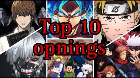 Top Mejores Opening De La Historia Del Anime Youtube