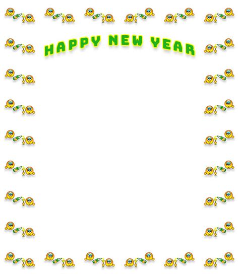 New Years Clipart Border