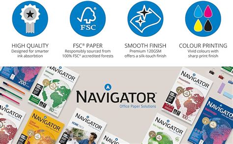 Nuco Navigator Colour Documents A4 Colour Printer Paper Multi