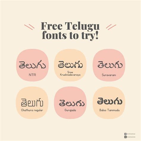 Telugu Fonts in 2024 | Food company logo, Telugu, Google fonts