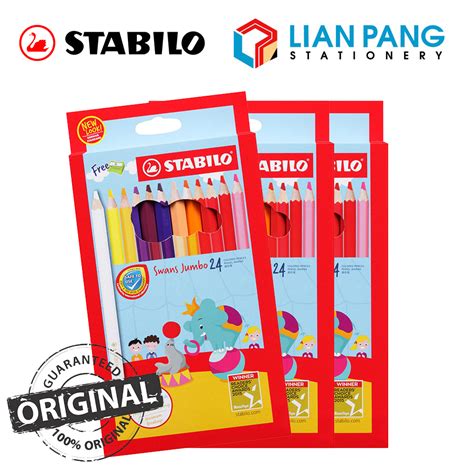 Stabilo Swans Jumbo Colour Pencils 1879J 24pcs