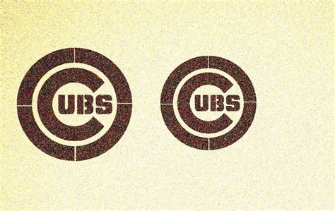 Set of 2 Chicago Cubs Stencil Mylar Baseball Signs Sports | Etsy