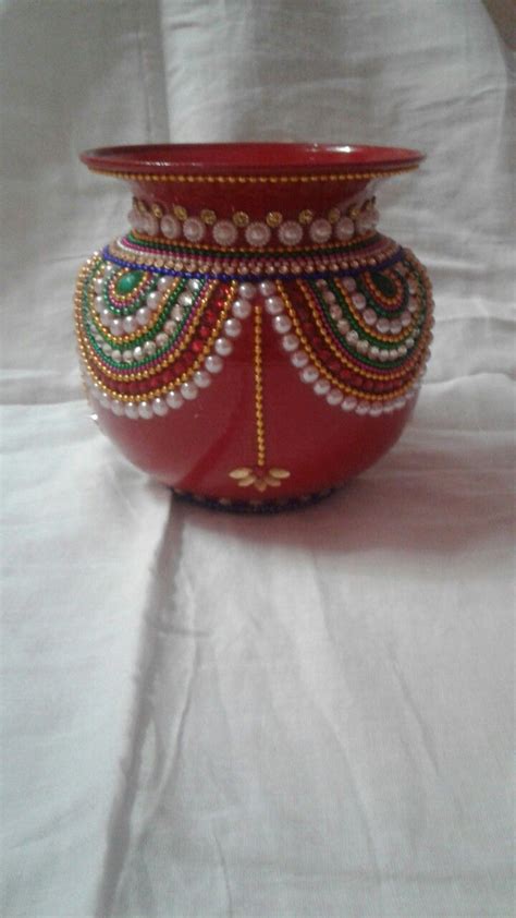 Pin By Vrushalisambare On Kalash And Puja Thali Kalash Decoration