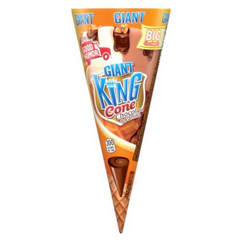 Good Humor Giant King Chocolate Vanilla Frozen Dairy Dessert Cone