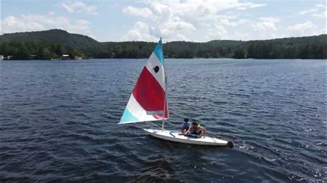 Lake Sailing In A Sunfish Sailboat Youtube