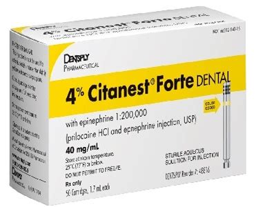 citanest forte dental  epinephrine   dentsply