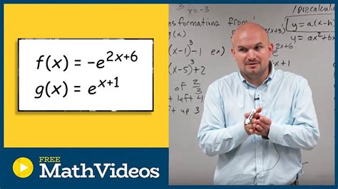 Identify The Transformations From Fx To Gx Exponential Functions Youtube