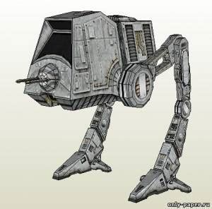 Шагоход AT-PT (Звездные войны) из бумаги, модели сборные бумажные ...