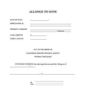 Allonge - Fill and Sign Printable Template Online