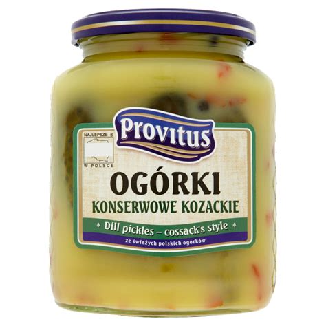 Provitus Ogorki Konserwowe Kozackie W Zalewie Musztardowej G Dill