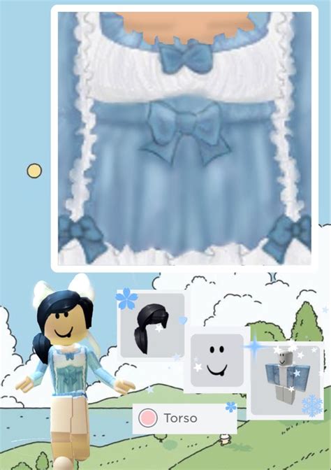 Free Roblox T Shirt Sky Blue Soft Lolita Skirt Cute Tshirt