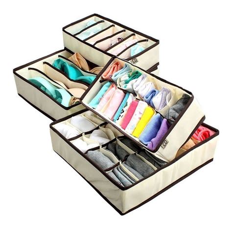 Kit 4x Caixa Organizador Closet Colmeia Gravata Roupa Intima Mercado Livre