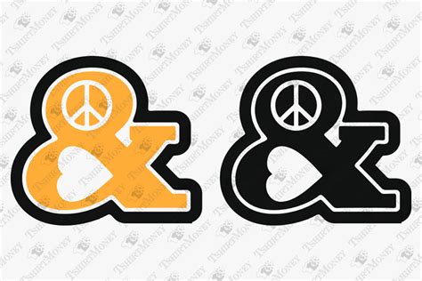 Peace and Love Symbol Sign Graphic by TeeDesignery · Creative Fabrica