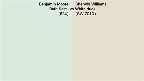 Benjamin Moore Bath Salts Vs Sherwin Williams White Duck Sw