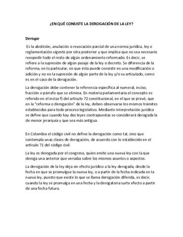 EN QUE CONSISTE LA DEROGACION DE LA LEY Pdf