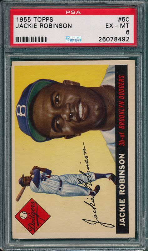 Lot Detail Topps Jackie Robinson Psa