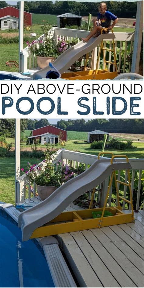 Diy Above Ground Pool Slide Repurposed Playground Set Artofit