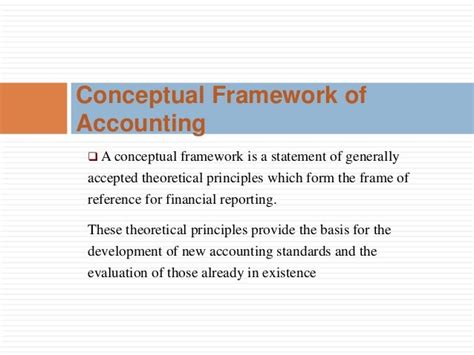 Conceptual Framework Of Accounting