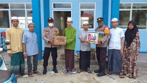 Sambut Bulan Suci Ramadhan Personel Polsek Candi Laras Selatan