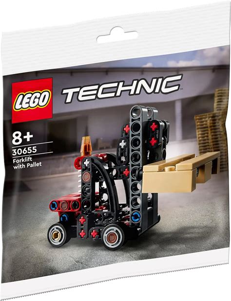 Lego Technic Forklift With Pallet 30655 Polybag 78pcs Ages 8 Building