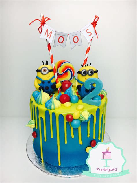 Minion Drip Cake Made By Drippy Cakes Minion Birthday