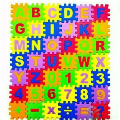 abjad angka cocok buat anak mengenal huruf  angka shopee indonesia