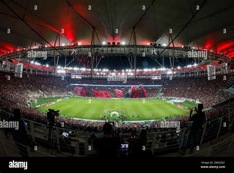 Maracan Stadium Full Of Flamengo Soccer Fans Traditional Football