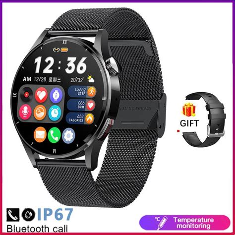 Buy Lige Body Temperature Smart Watch Men Women Physical Health Bluetooth Call Smartwatch Man