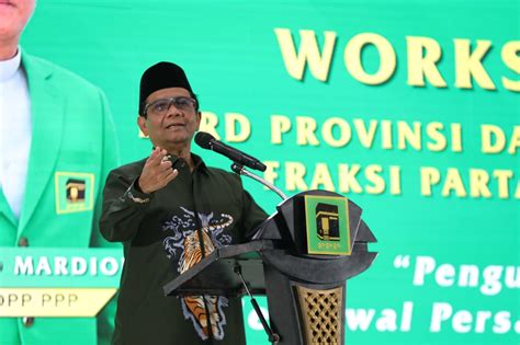 Mahfud Md Blak Blakan Soal Kedekatannya Dengan Ppp Ruang Bicara