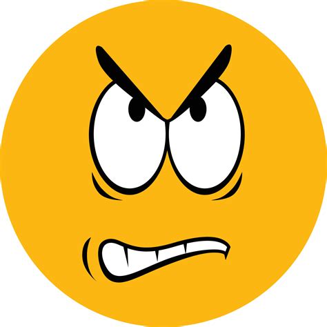 Angry emoji illustration 13787793 Vector Art at Vecteezy