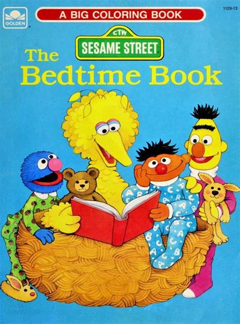 Sesame Street Bedtime Book Coloring Books At Retro Reprints The Worlds Largest Coloring